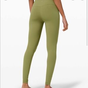 Green lululemon align leggings